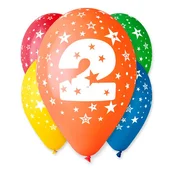 Miramarket KROŽNI BALON 2 / 5 kosov Rojstni dan PASTEL