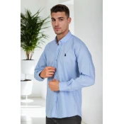 G925 DEWBERRY MENS SHIRT-BLUE