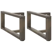 Noge za klub stolic T-oblika 2 kom Crne 60x25x(30-31) cm Celik