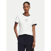 TOMMY HILFIGER Majica  mornarska / bela