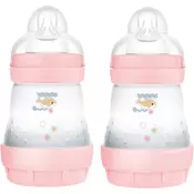 MAM Perfect Star Anti-colic Bottle bocica protiv kolika 0m+ Pink 2x160 ml