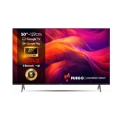 Fuego Televizor 50ELU820GTV 50, 4K UHD, Google TV, Crni