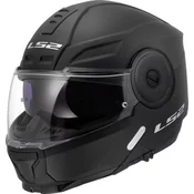 LS2 Preklopna čelada za motor Scope II Matt (FF902), črna