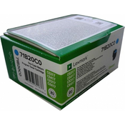 toner Lexmark 71B20C0 LC, 2.300 strani (original, modra)