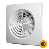 AKVAVENT AURA 5C, Tihi kopalniški ventilator za kopalnico z loputo fi 125 mm