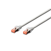Digitus LAN (RJ45) Mreža Priključni kabel CAT 6 S/FTP 20 m Siva Zaštićen s folijom, Sveukupno zaštićen, Sa zaštitom, Bez halogena, Jedno