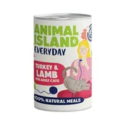 Animal Anl Animal Island Mokra Hrana za Mačke, Purana in Jagnjetina, 400g