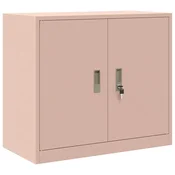 Vidaxl Omarica za shranjevanje Roza 80 x 40 x 70 cm Jeklo