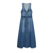 VERO MODA Obleka VMMACEY moder denim