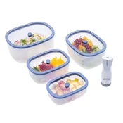 Status Fresko set vakuumskih posod, 5-delni, modro-lila (0.5 L, 0.9 L, 1.4 L, 2.3 L,BVP50)