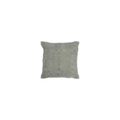 J-line Blazine COUSSIN CARR PETIT CUIR VE (45x45x8cm) Siva