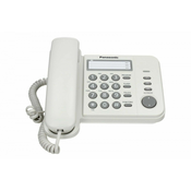 Panasonic KX-TS520FXW - enovrstični telefon, bel