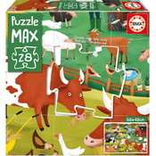 Puzzle Farma MAX Educa 28 velkých dielikov od 3 rokov EDU19955