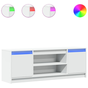TV ormaric LED bijeli 139,5x34x50 cm od konstruiranog drva
