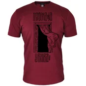 011Shop Muška majica kratkih rukava, Promaja ubiva, Bordo