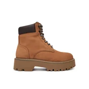 Tommy Jeans Pohodni čevlji Tjw Platform Nubuck Boots EN0EN03114 Bež