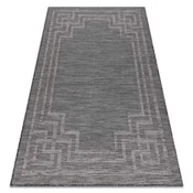 eoshop Preproga SISAL PATIO 3071 Grški okvir ravnega tkalca - črna ( - Velikost: 117x170 cm)