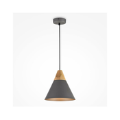 Maytoni P359-PL-220-C-Visilica na sajli BICONES 1xE27/60W/230V precnik 22 cm siva/bež