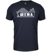 011Shop Muška majica kratkih rukava, Šema, Teget