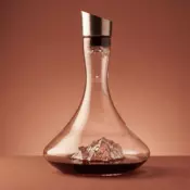 Alaskan Maker Steklen DEKANTER za VINO s topografijo Mont Blanc AMTOPO-C-B