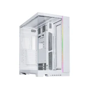 LIAN LI Računalniško ohišje O11 Dynamic EVO XL, ATX, Big-Tower, kaljeno steklo, belo