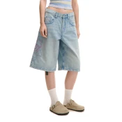 Cropp - Baggy teksas šorts - PLAVA