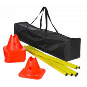 TRENING KOMPLET SELECT, 12 x stožec, 6 x palica, torba