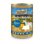 PRINCE Dog PREMIUM konzerva - KONJ, DIVJI PRAŠIČ, PAPRIKA, BRUSNICA 400g