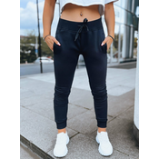 DStreet Spodnie damskie dresowe FITS granatowe