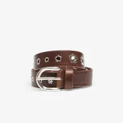 Pas OUR LEGACY 3.5 Cm Flower Belt Grand Mahogany Glossy Bullhide 100