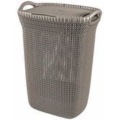 CURVER koš za perilo Knit (57l), rjav