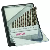 Bosch 13-delni Robust Line set burgija za metal HSS-Co 2607019926, 1,5; 2; 2,5; 3; 3,2; 3,5; 4; 4,5; 4,8; 5; 5,5; 6; 6,5 mm