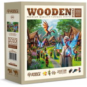 WOODEN CITY Lesena sestavljanka Fantazijska vas 1010 kosov