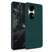 Silikonski ovitek za Huawei P50, olivno mat, odporen na udarce, TPU, zaščiten