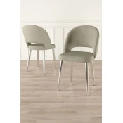 Hanah Home Set stolica Pane, 85x59x146 cm, 6 komada, Krem