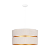 Duolla - Luster na sajli DUO 1xE27/15W/230V precnik 40 cm krem/zlatna