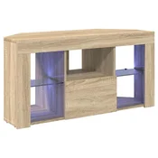 Vidaxl Kotna LED TV omarica Sonoma hrast 100 x 40 x 50 cm