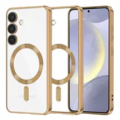 Ovitek Techsuit Luxury Crystal MagSafe za Samsung Galaxy S24 Plus - gold