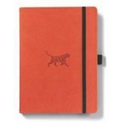 Dingbats A5+ Wildlife Orange Tiger Notebook - Lined