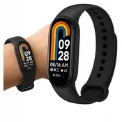 SHUMEE ZAPESTNICA za pametno zapestnico Xiaomi Mi Band 8 9 črne barve