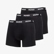 Bokserji Hugo Boss Logo-Waistband Boxer Briefs 3-Pack Black XXL
