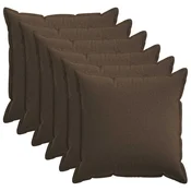 vidaXL Prevleka za blazino 6 pcs HOUTEN Taupe 60 x 60 cm Lažni lanu