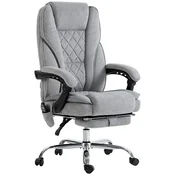 Homestar Pisarniški stol ergonomski z naslonom masažo in ogrevanjem 67x72x111 cm siva