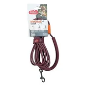 Pasji povodec BIVOUAK okrogel, silikonski 6mm/5m rdeč Zolux