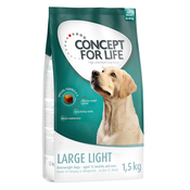 Concept for Life suha pasja hrana 4 x 1 kg / 1,5 kg po posebni ceni! - Large Light 6 kg (4 x 1,5 kg)