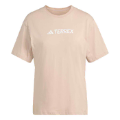 Adidas W TX LOGO TEE, ženska majica za planinarenje, bež KTN74