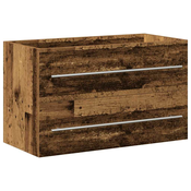 vidaXL vidaXL Kopalniška omara za umivalnik stari les 80x38,5x48 cm, (21828186)