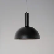 SIGMA Vitrum cupola M viseča luč, črna, polkrožna, O 30 cm - Dnevna soba/jedilnica - Sodobni - Kovina