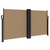 Vidaxl Zložljiva stranska tenda taupe 120x1200 cm