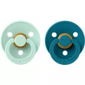 BIBS Colour Natural Rubber Size 1: 0+ months duda Nordic Mint/Forest 2 kos